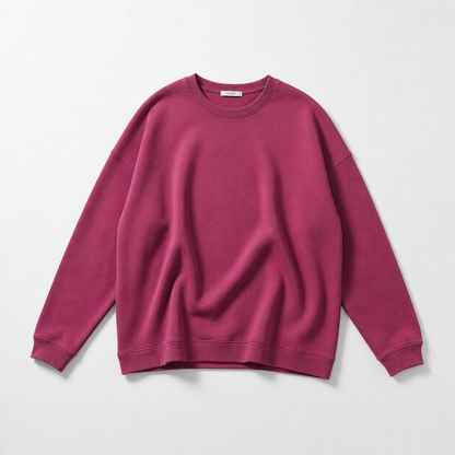 Re-Life Molleton coton & polyester recyclé Merlot