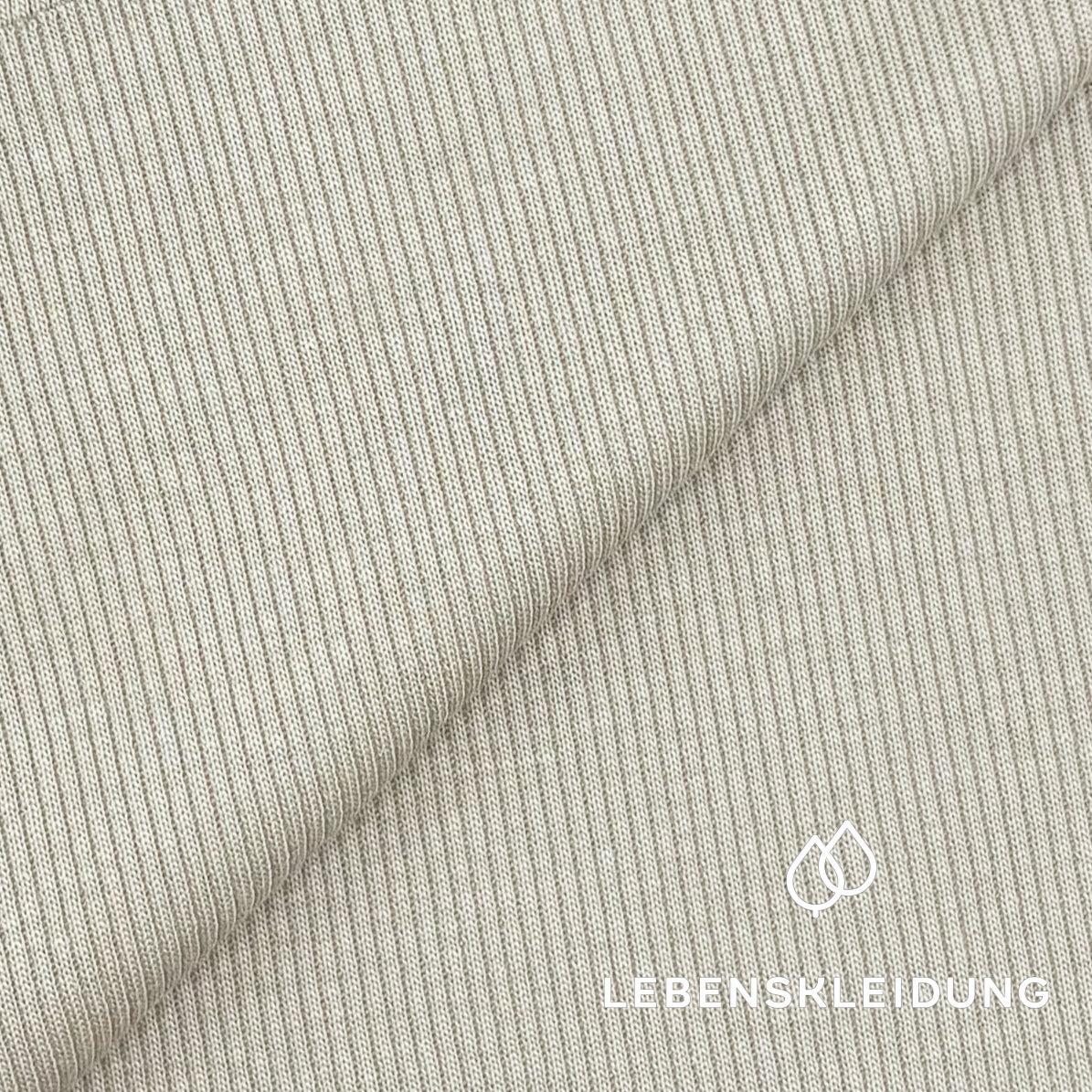 Re-Life Sweatstoff Baumwolle & recyceltes Polyester Taupe