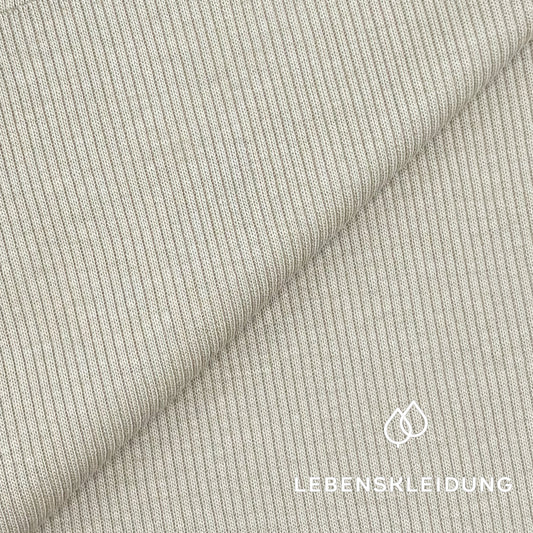 Re-Life Sweatstoff Baumwolle & recyceltes Polyester Taupe