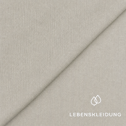 Re-Life Sweatstoff Baumwolle & recyceltes Polyester Taupe - komplette Originalrollen