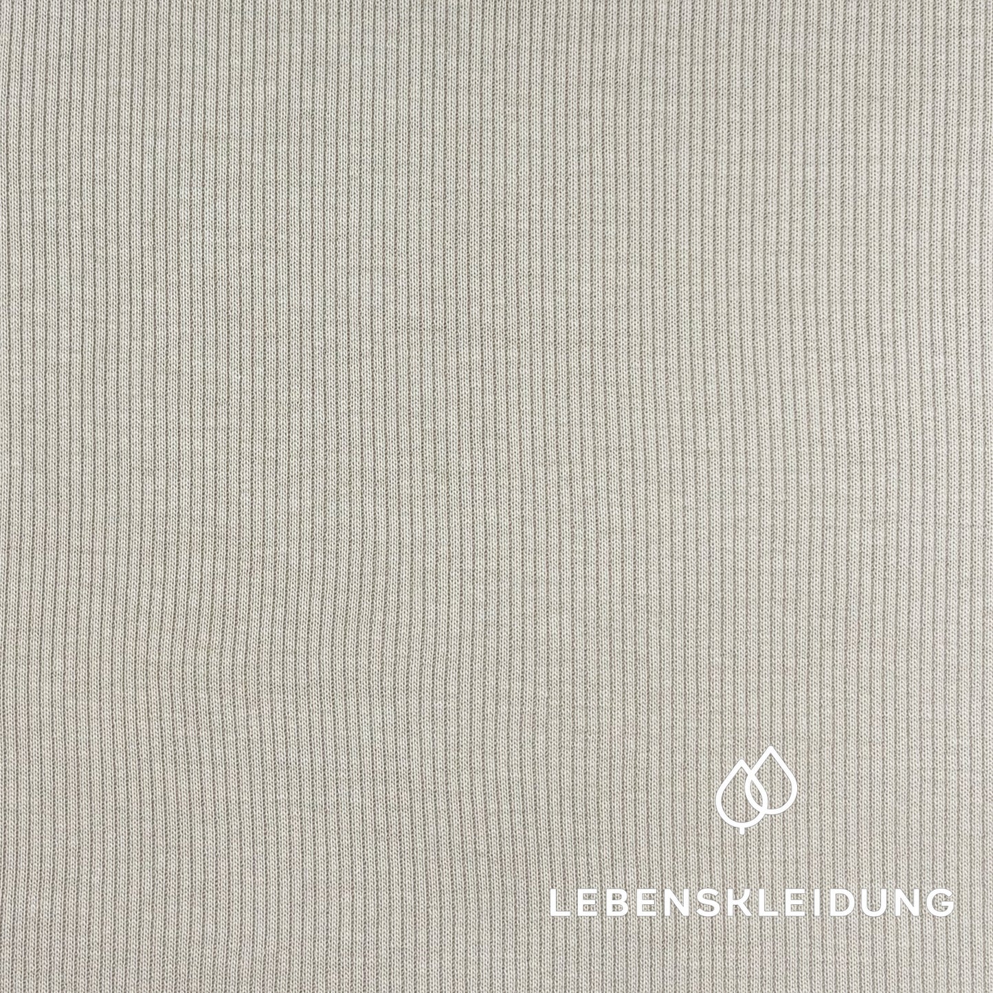 Re-Life Sweatstoff Baumwolle & recyceltes Polyester Taupe
