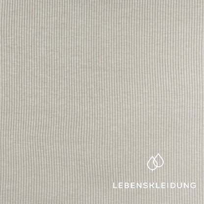 Re-Life Sweatstoff Baumwolle & recyceltes Polyester Taupe