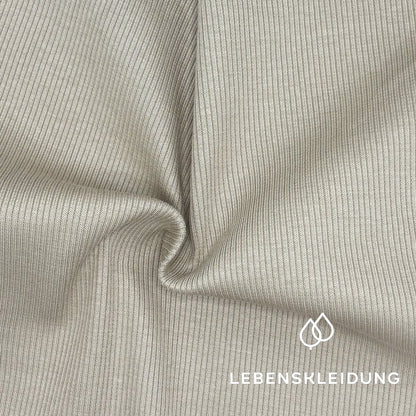 Re-Life Sweatstoff Baumwolle & recyceltes Polyester Taupe