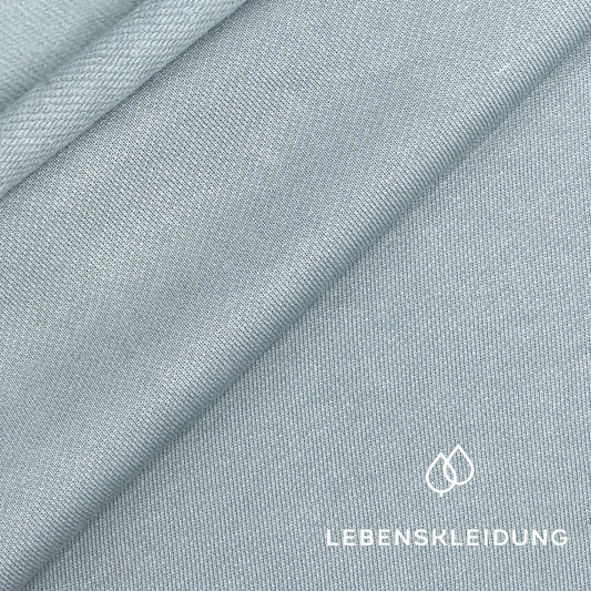Re-Life Sweatstoff Baumwolle & recyceltes Polyester Cloud Blue