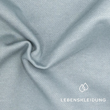 Re-Life Sweatstoff Baumwolle & recyceltes Polyester Cloud Blue
