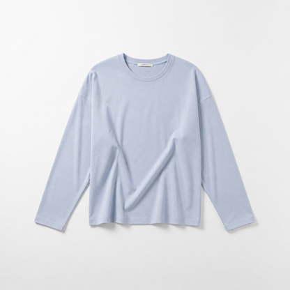 Re-Life Sweatstoff Baumwolle & recyceltes Polyester Cloud Blue - komplette Originalrollen
