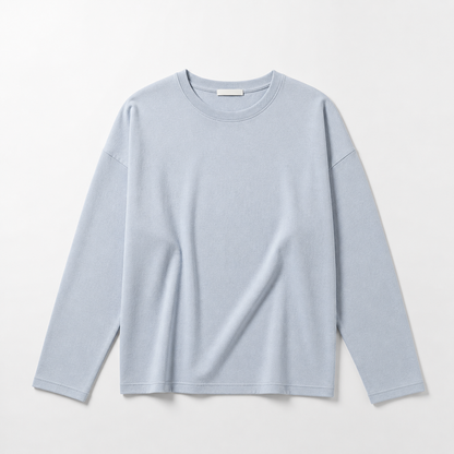 Re-Life Molleton coton & polyester recyclé Cloud Blue