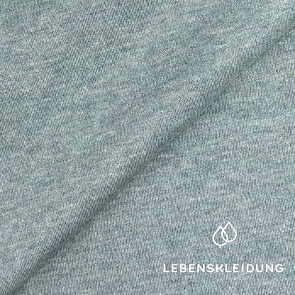 Re-Life Interlock Stoff Stone Green Melange