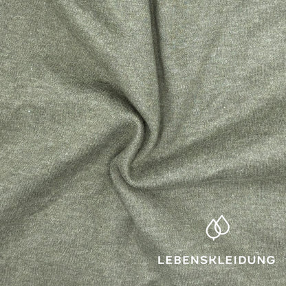 Re-Life Interlock Stoff Khaki Melange