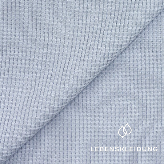 Re-Life Waffelstrick Stoff Sky Blue