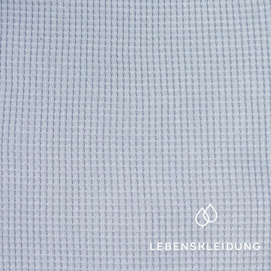 Re-Life Waffelstrick Stoff Sky Blue