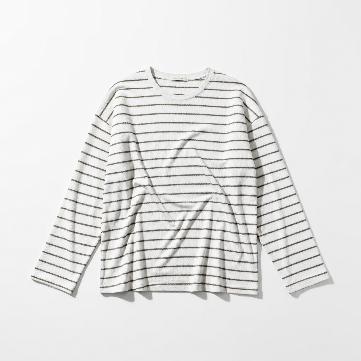 Re-Life Tricot éponge rayé White Brown
