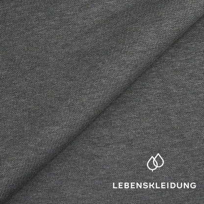 Re-Life Sweatstoff Baumwolle & recyceltes Polyester Anthrazit