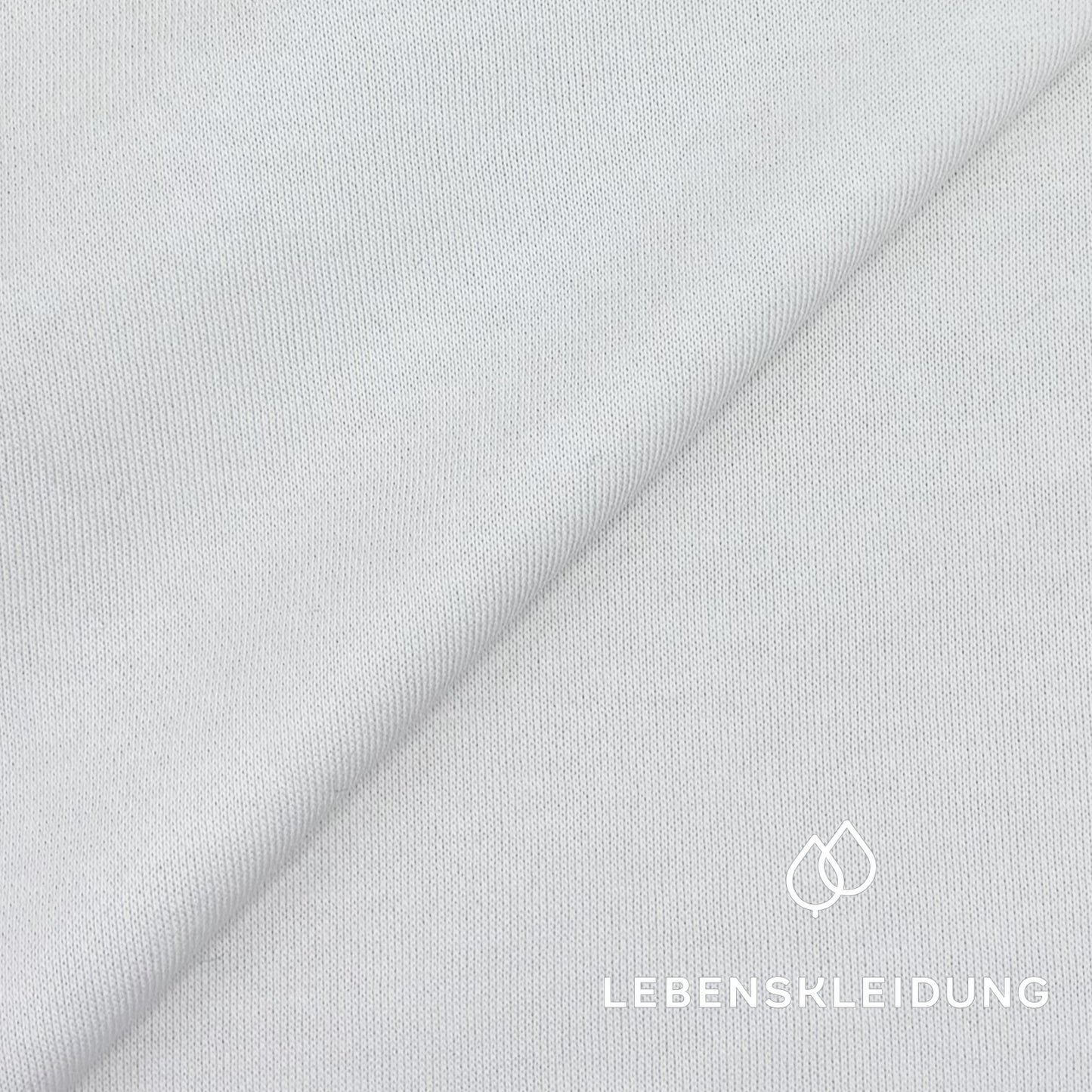 Re-Life Sweatstoff Baumwolle & recyceltes Polyester Off White Muster