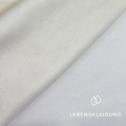 Re-Life Sweatstoff Baumwolle & recyceltes Polyester Off White - komplette Originalrollen