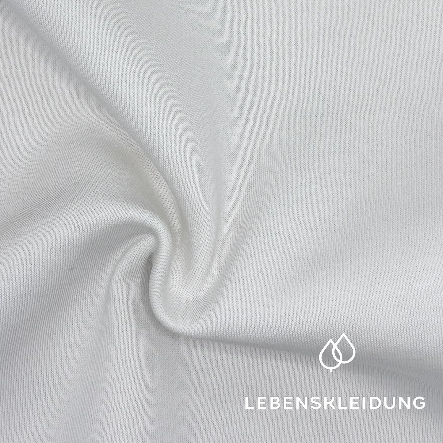 Re-Life Sweatstoff Baumwolle & recyceltes Polyester Off White - komplette Originalrollen
