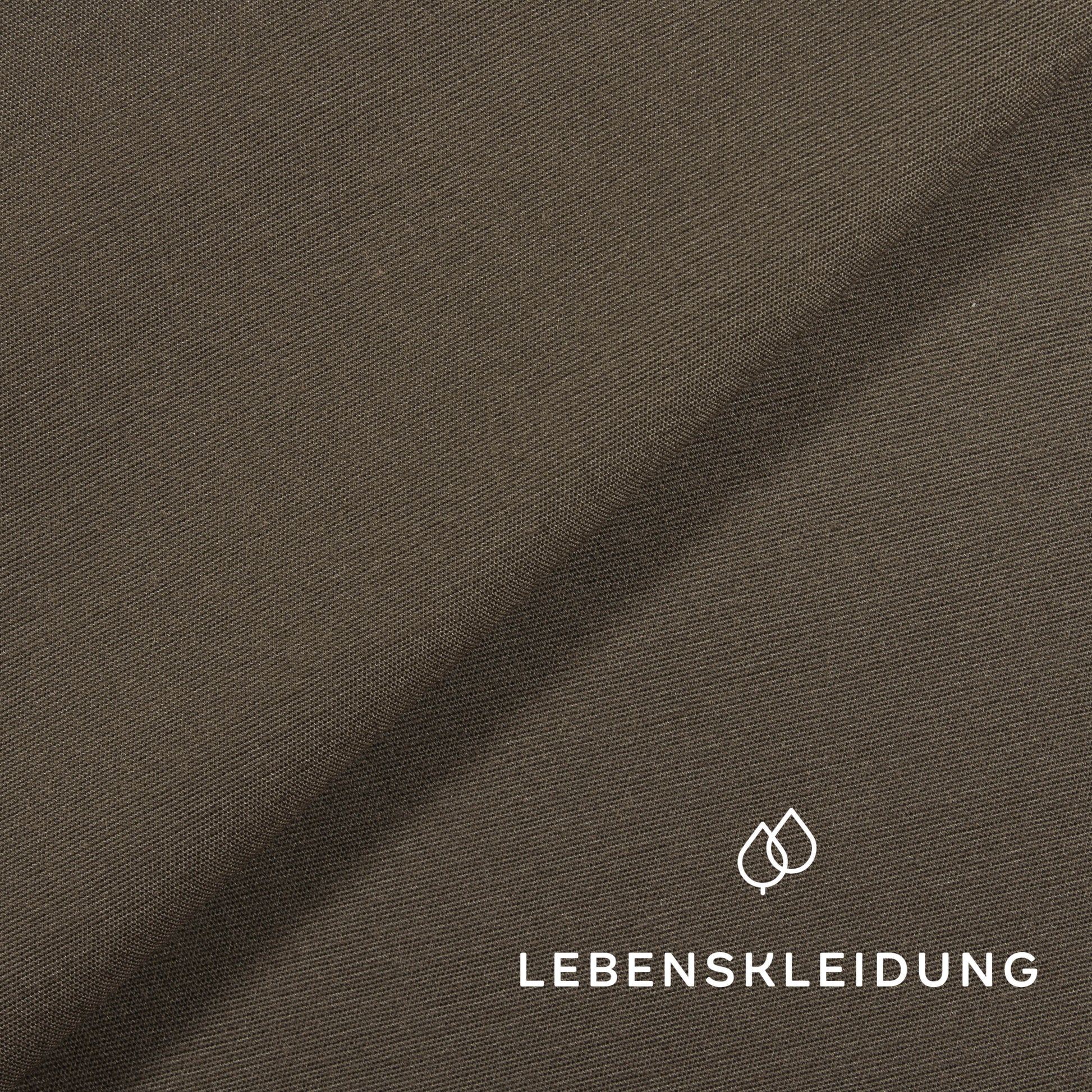 Re-Life Baumwolle Lyocell Webstoff - Khaki Muster – Detailansicht