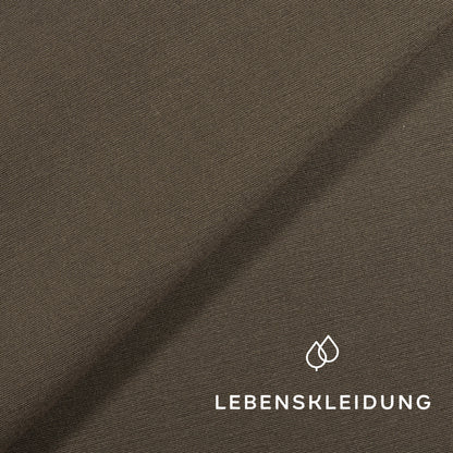 Re-Life Baumwolle Lyocell Webstoff - Khaki Muster – Detailansicht