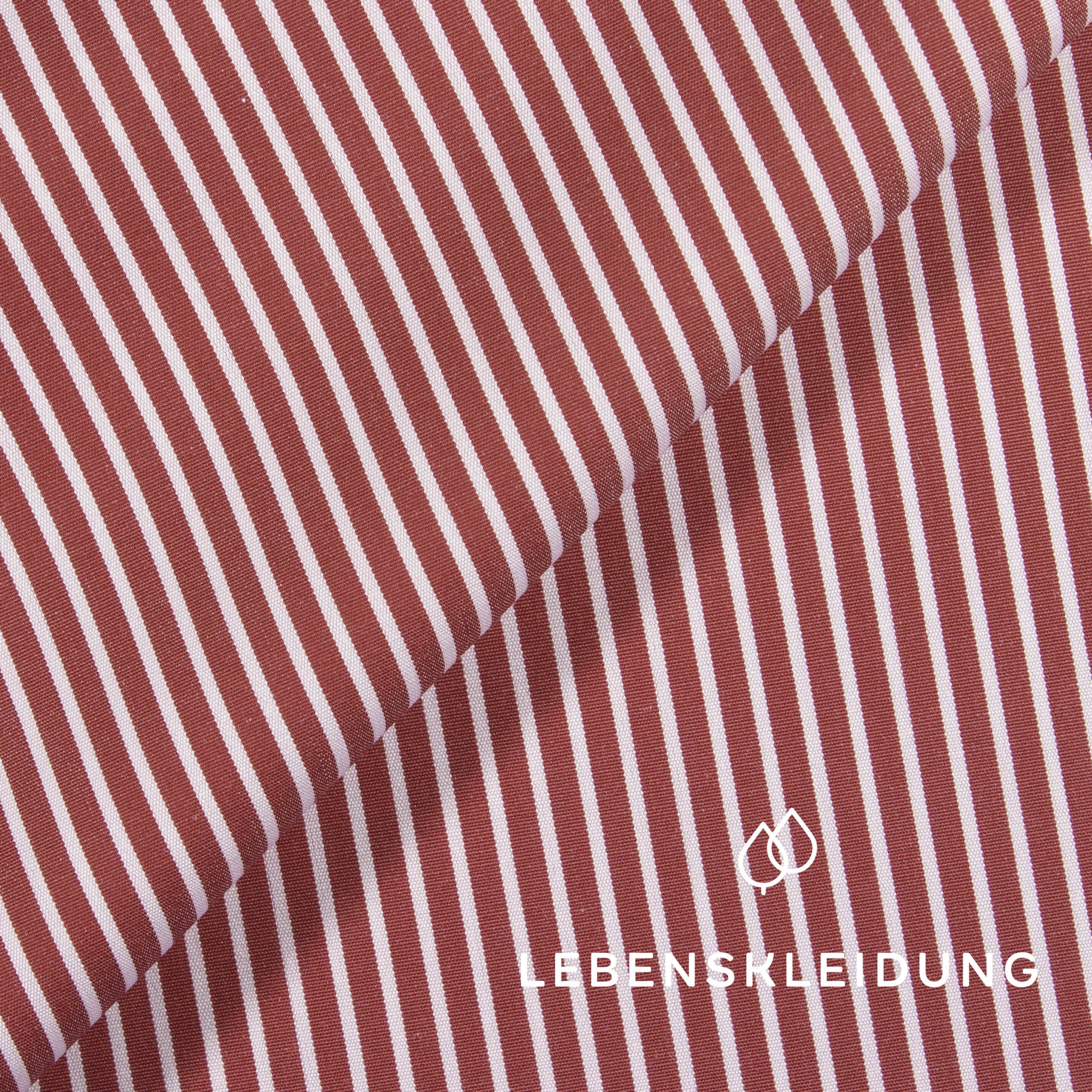 Re-Life Cotton Poplin - Red and White Striped sample