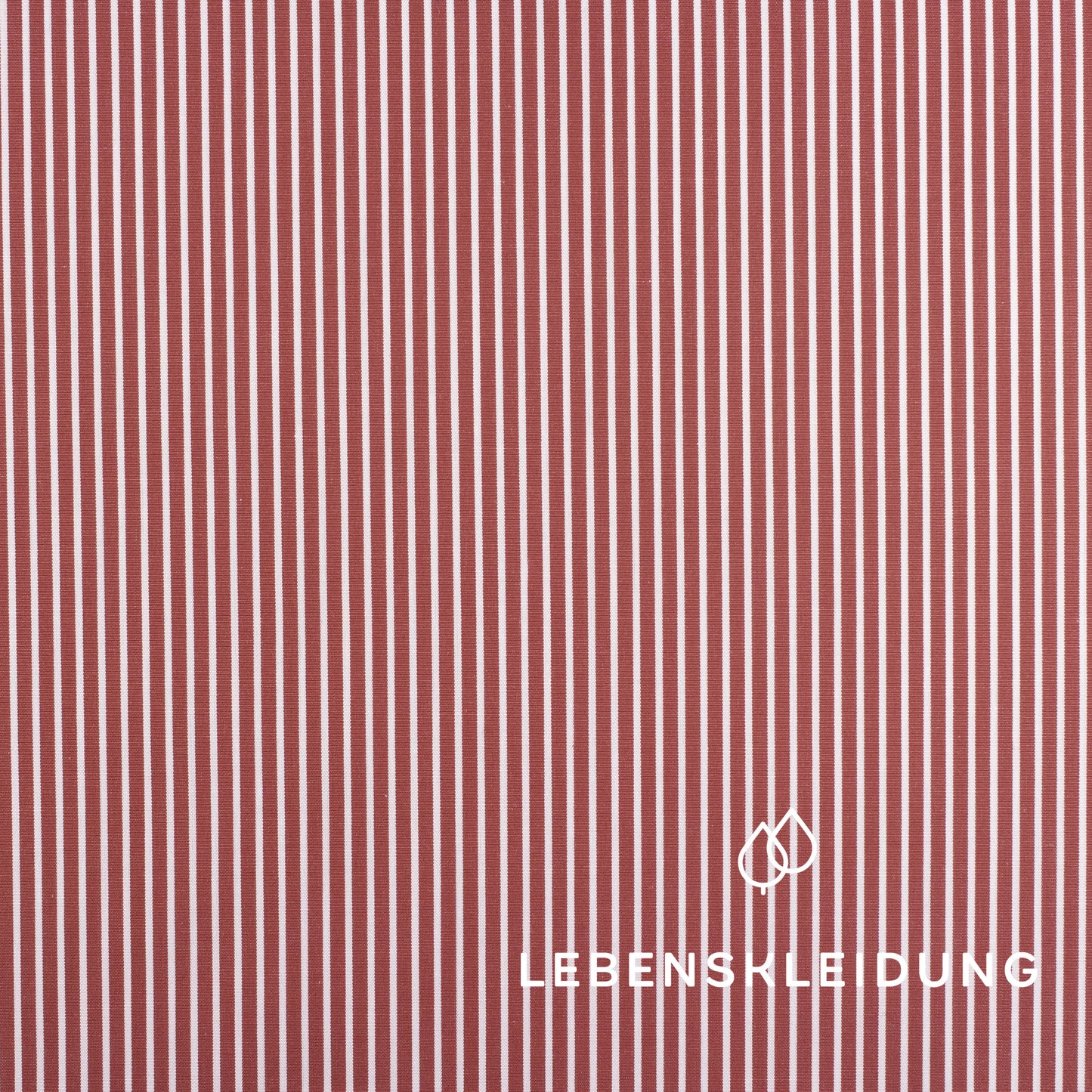Re-Life Cotton Poplin - Red and White Striped sample – Close-up