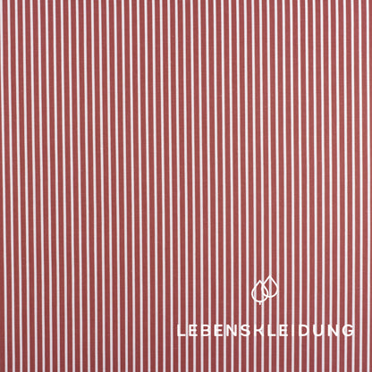Re-Life Cotton Poplin - Red and White Striped sample – Close-up