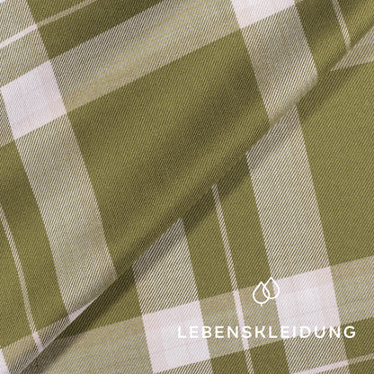 Re-Life EcoVero Viscose - Green Pink Checkered