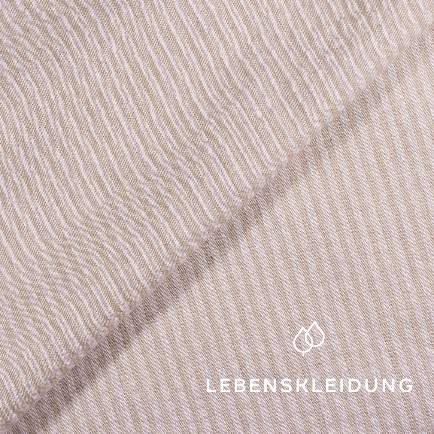 Re-Life Baumwoll Seersucker - Pastel Creme Muster