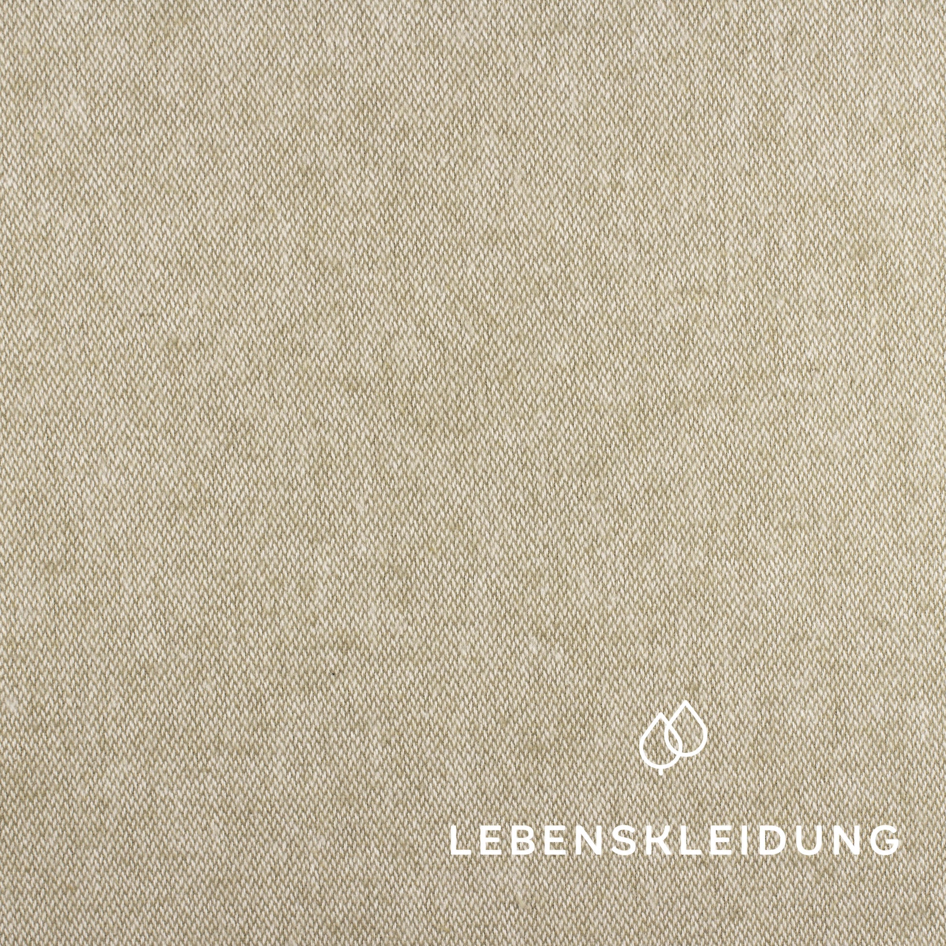 Re-Life Cotton Flannel - Linden - White sample – Close-up
