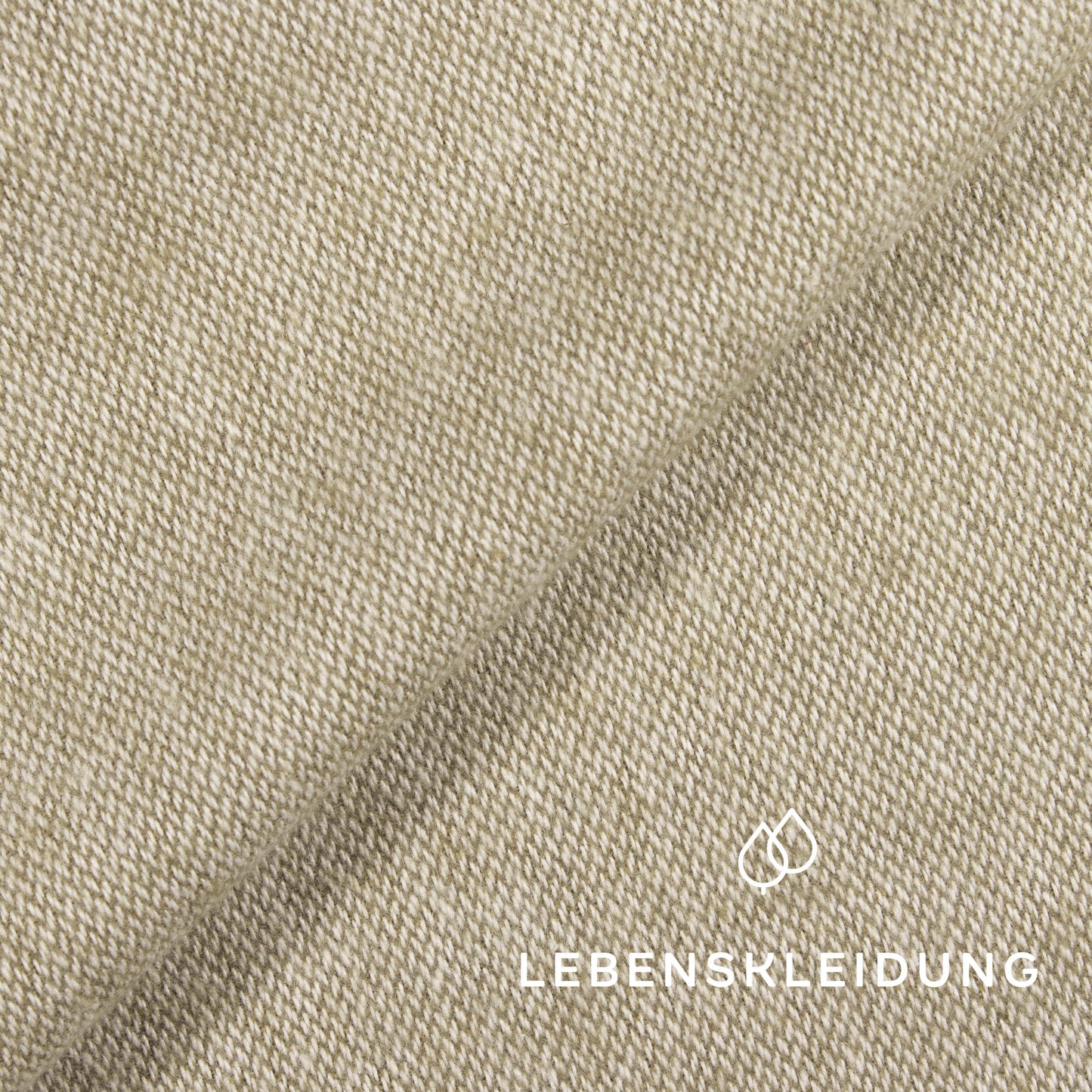 Re-Life Cotton Flannel - Linden - White sample – Detail view