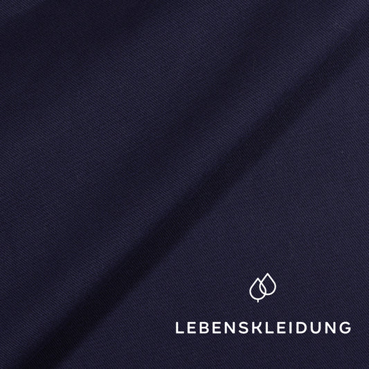 Re-Life Baumwoll Garbadine - Blau