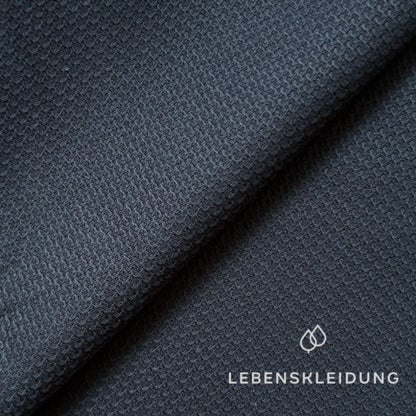 Re-Life Strukturierter Webstoff - Blue – Detailansicht