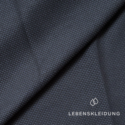 Re-Life Strukturierter Webstoff - Navy Muster
