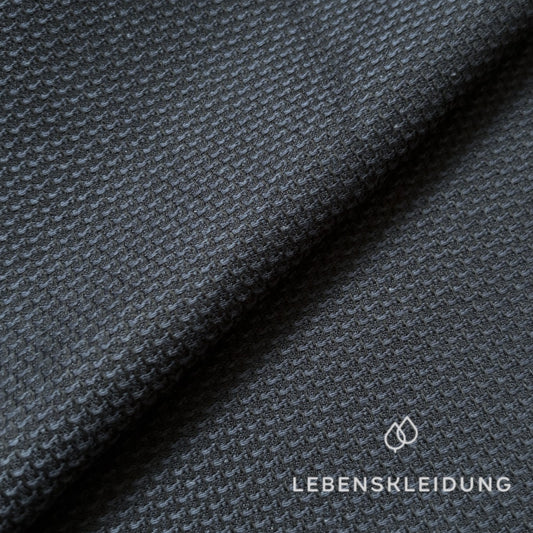Re-Life Structured Woven Fabric - Navy