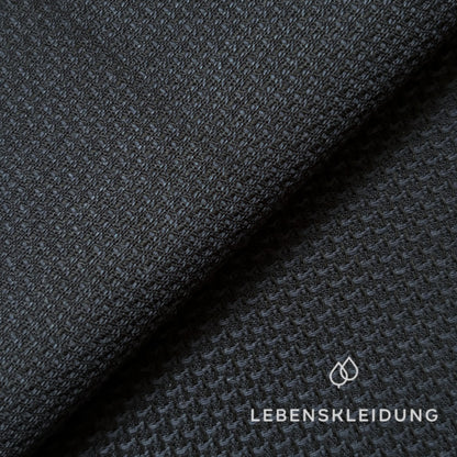 Re-Life Strukturierter Webstoff - Navy – Detailansicht