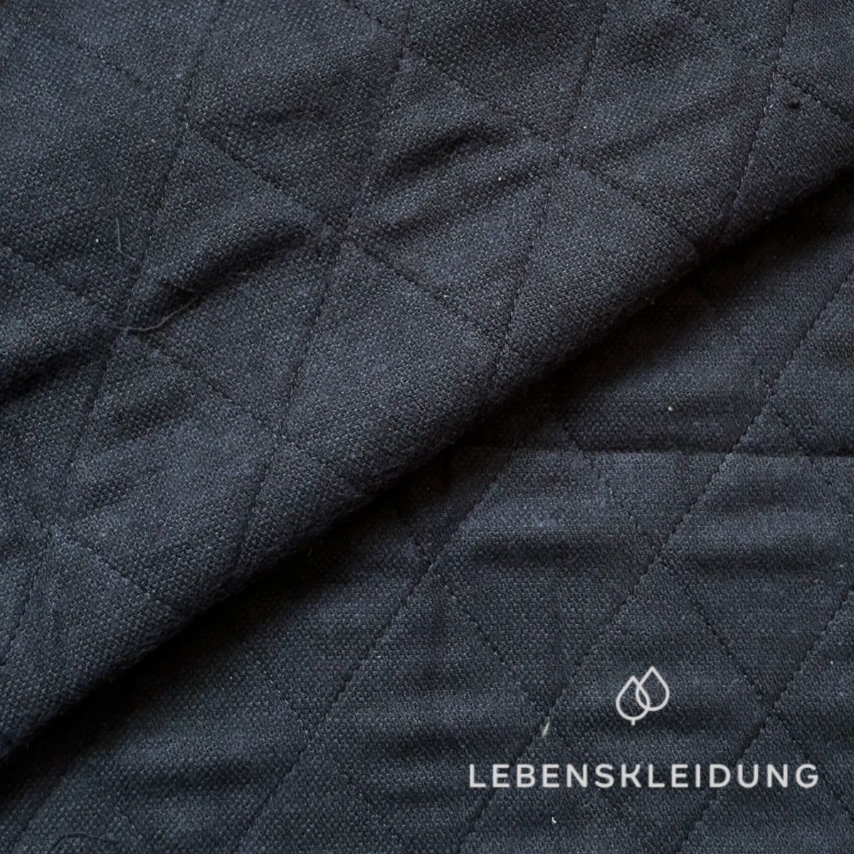 Chemise en flanelle matelassée Re-Life à motif chiné - bleu marine chiné