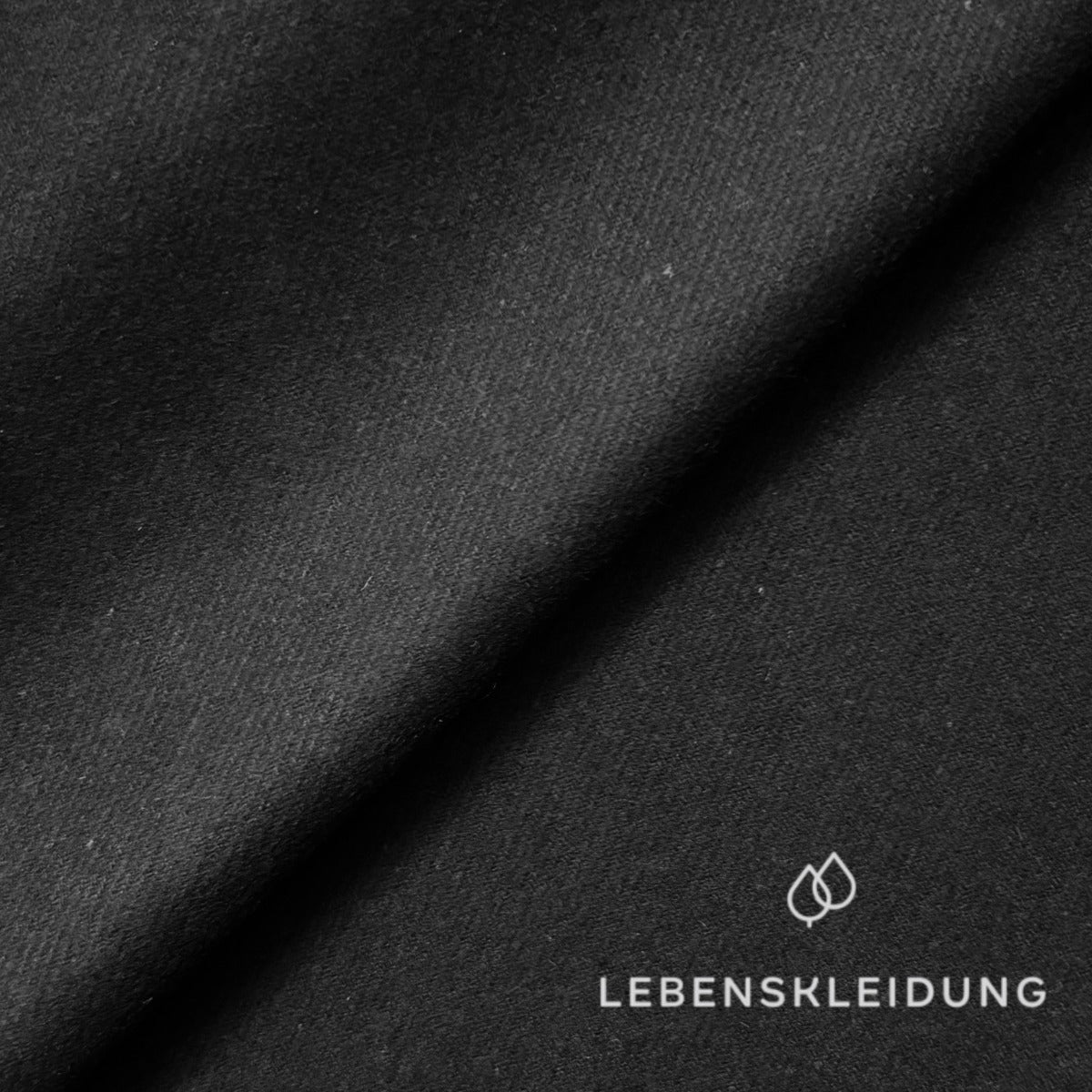 Sergé brossé Re-Life / Sergé - Noir