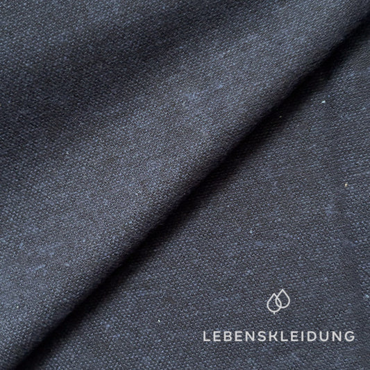 Re-Life flannel fabric - Navy mottled