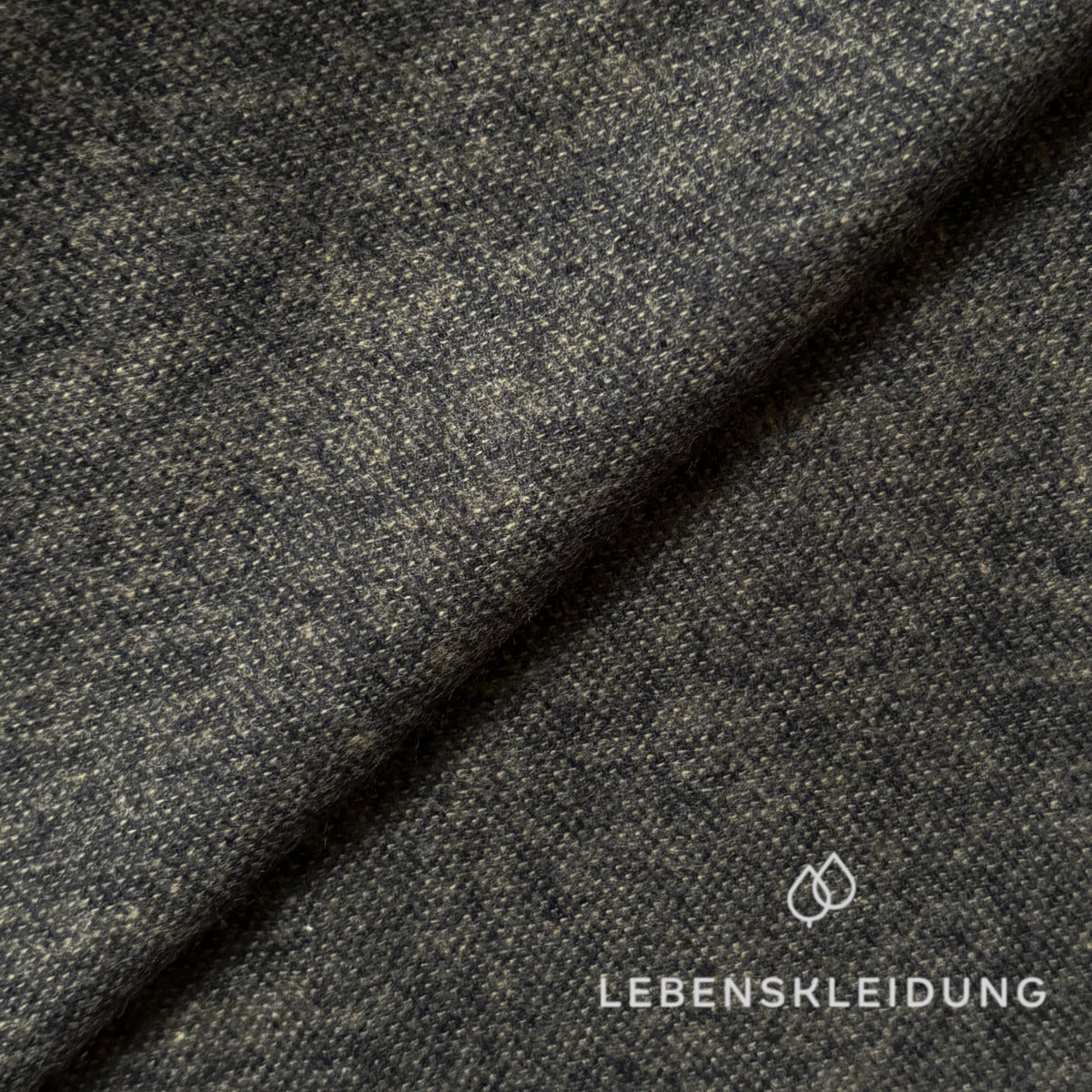 Re-Life Flannel Fabric - Olive Marl sample