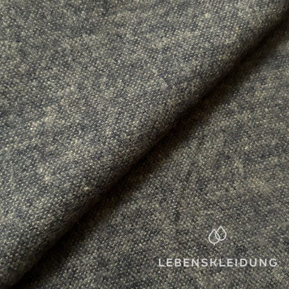 Tissu de flanelle Re-Life - Mélange marron – Vue détaillée