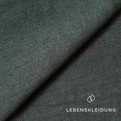 Re-Life Linen Cotton Twill - Scot Green Melange sample