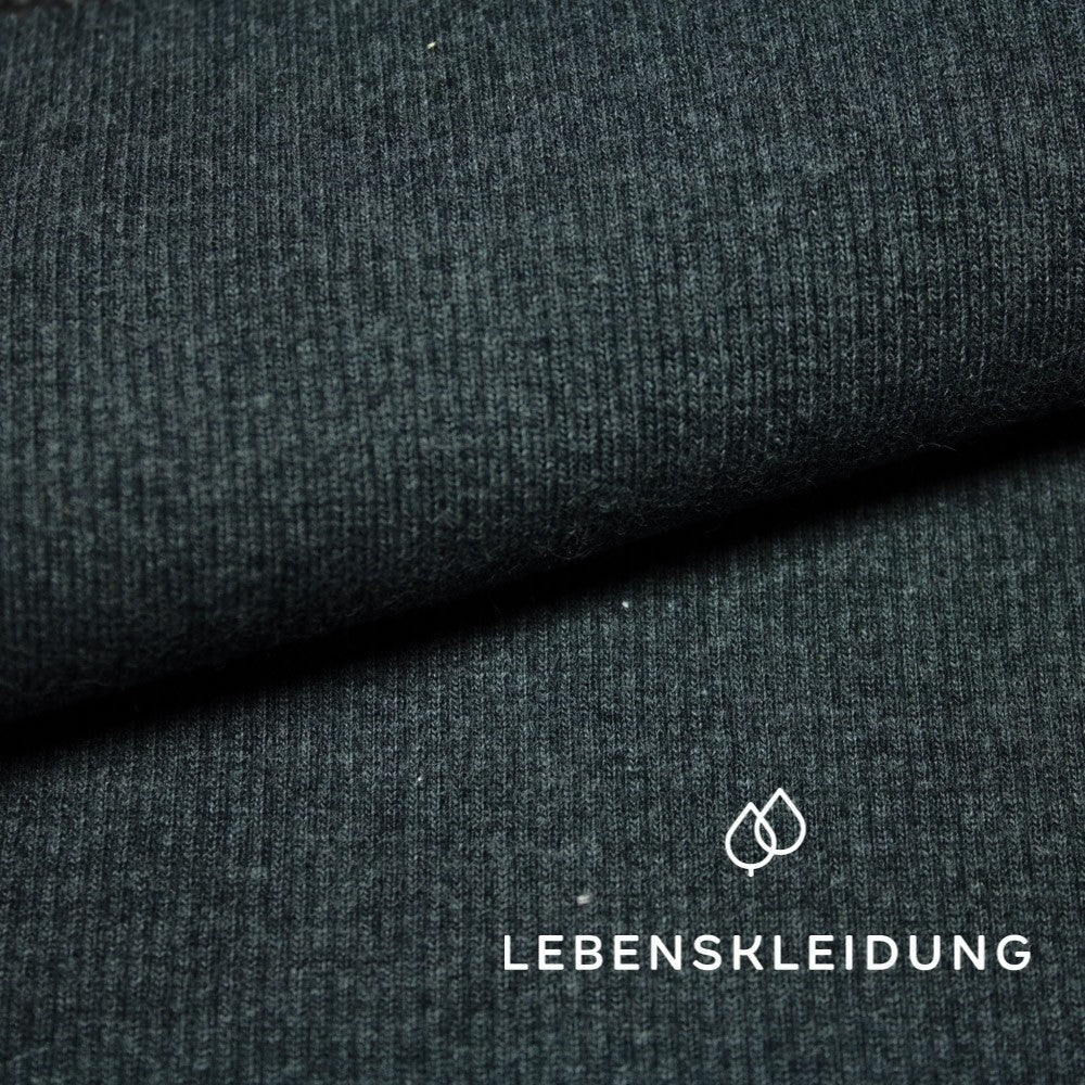 Bio RIB 2x1 (poignets) - Noir chiné