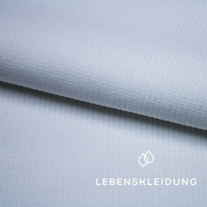 Organic ribbing fabric - White