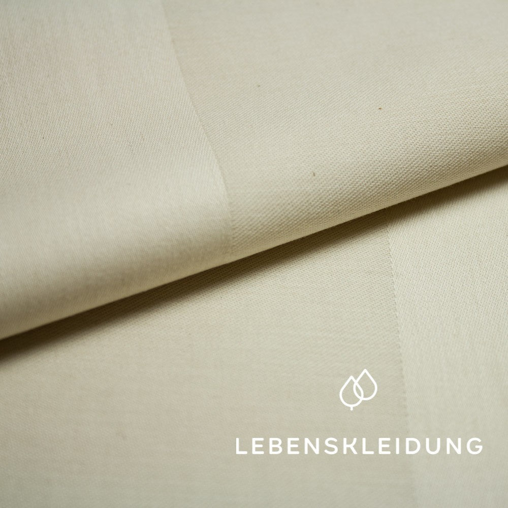 Bio Streifen Satin - Natur