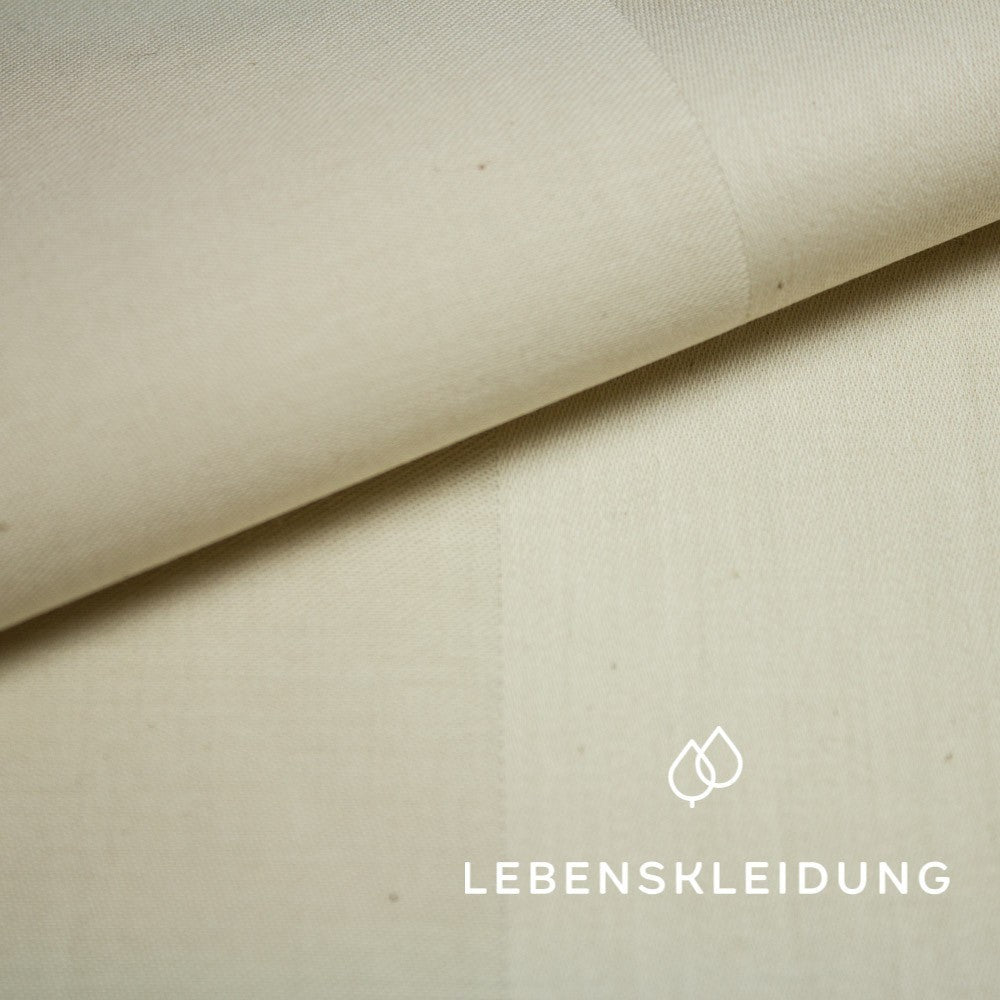 Bio Streifen Satin - Natur – Detailansicht