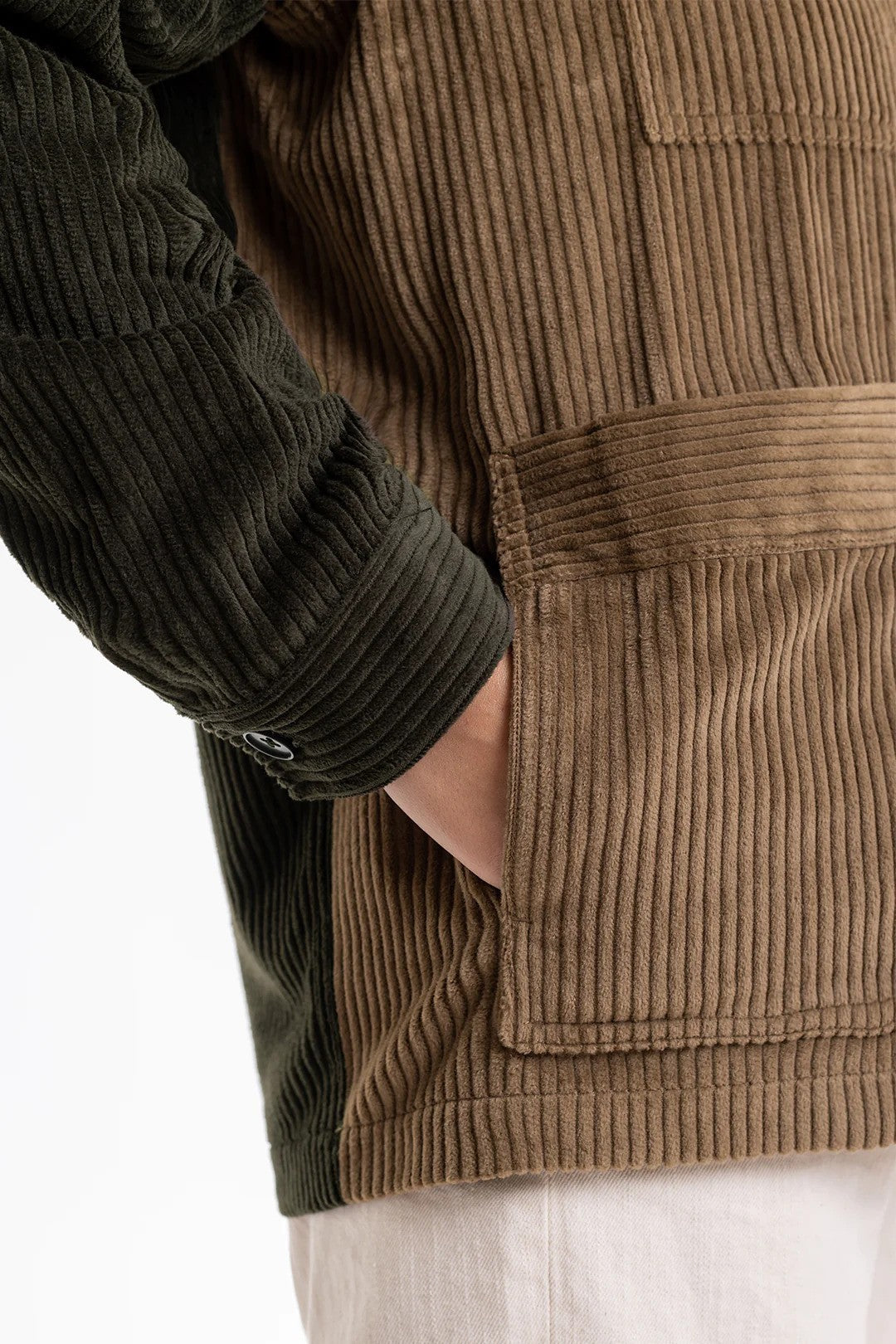 Organic Cord 4.5mm - Sand sample – Fabric texture