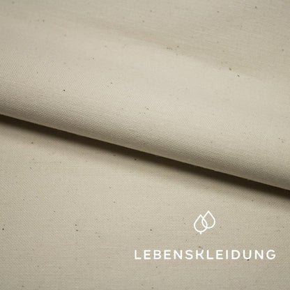 Organic Canvas Fabric - Natural sample – Detail view