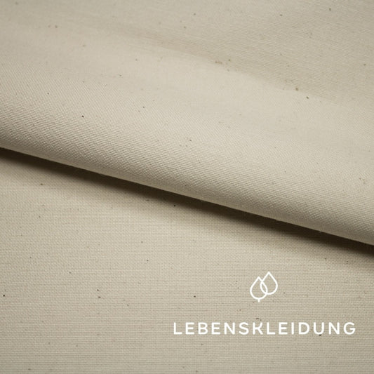 Organic Canvas Fabric - Natural sample – Detail view