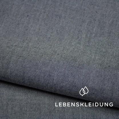 Bio Canvas Stoff - Natur-Blau – Nahaufnahme