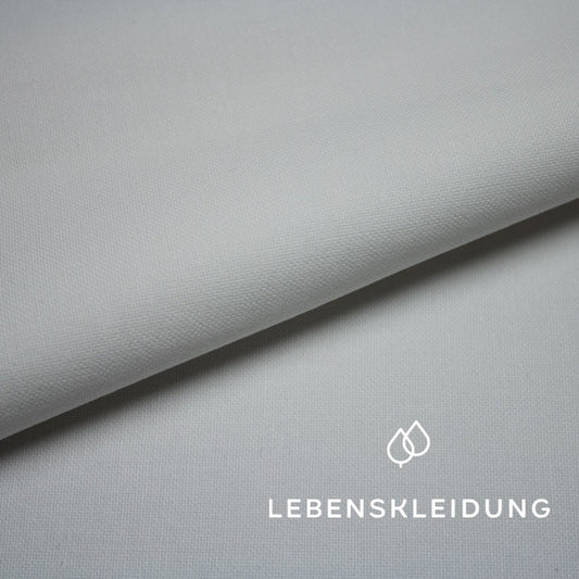 Organic Canvas Fabric - White sample