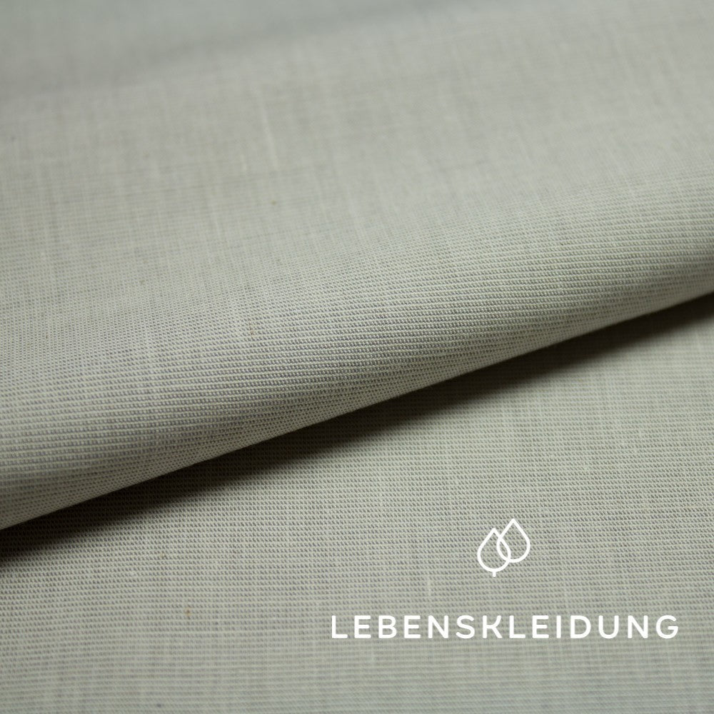 Bio Chambray - Creme - Anthrazit